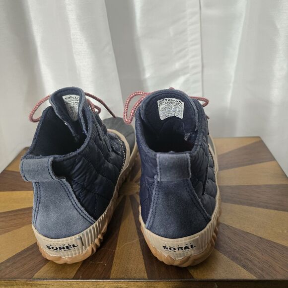 Sorel Out N About Boots US 6 Womens Quilted Blue Waterproof Snow Duck Booties - Picture 5 of 14